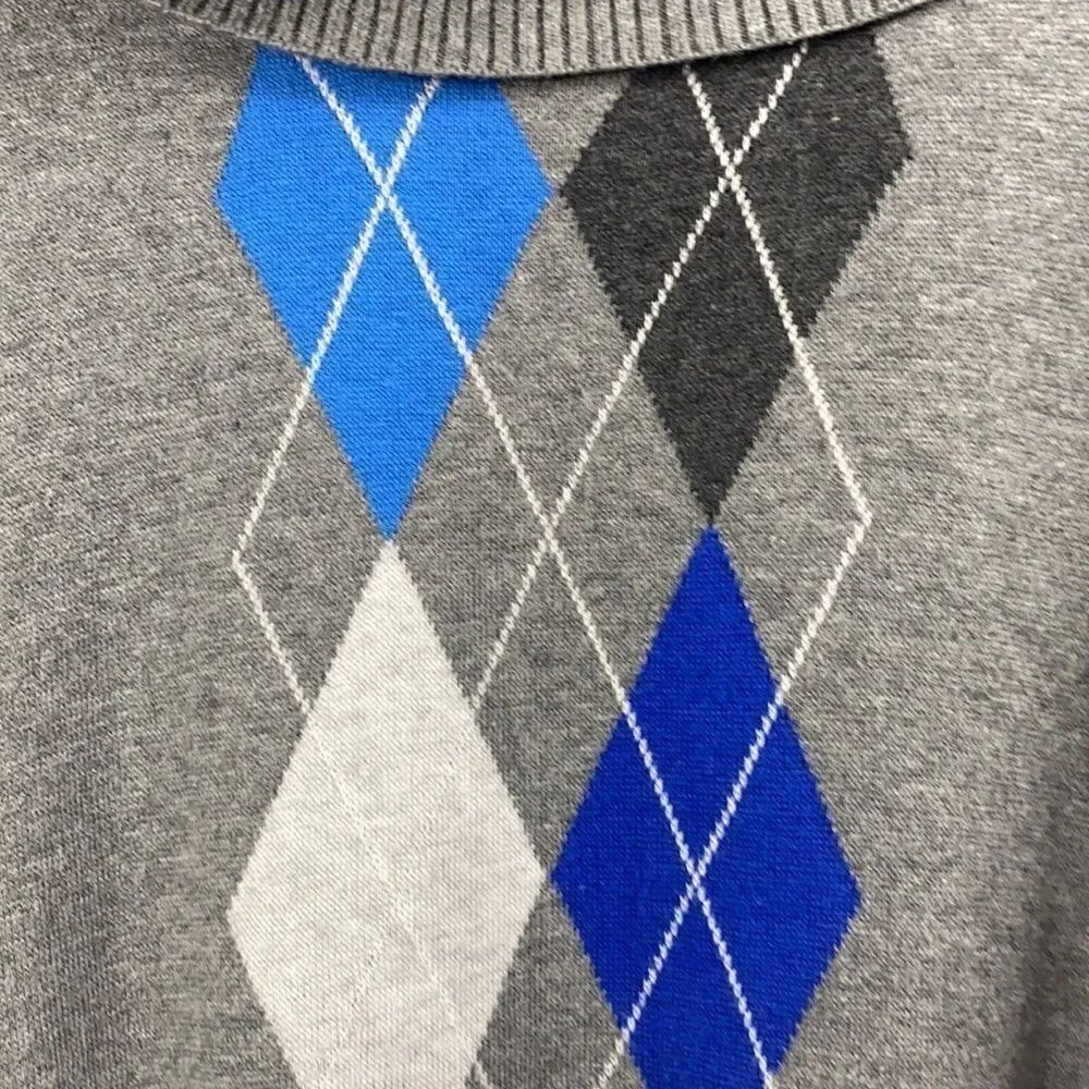 Sweater Project Gray Blue Diamond Sweater size small - Picture 5 of 7